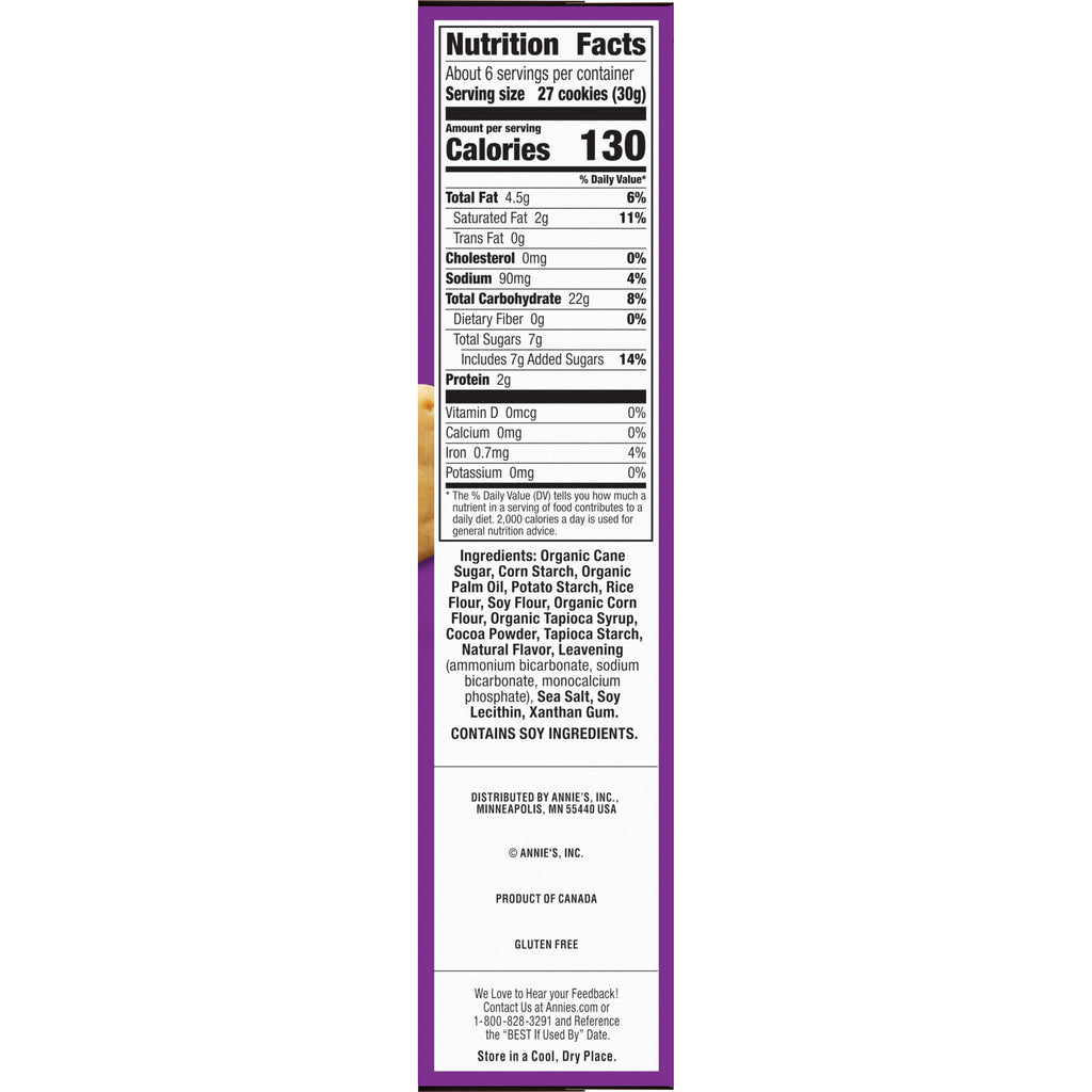 Annie's Gluten Free Cocoa and Vanilla Bunny Cookies, 6.75 oz