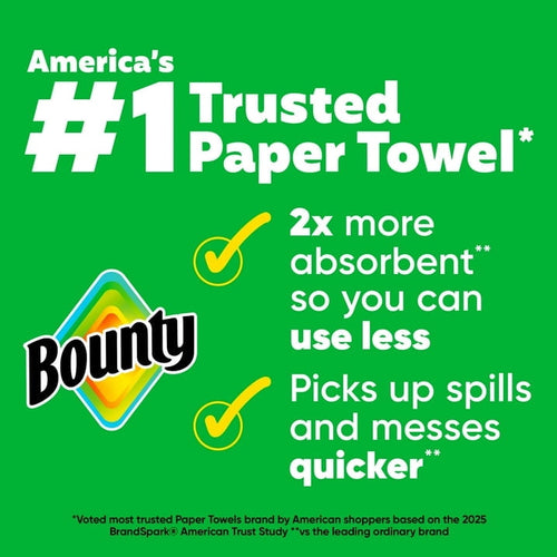 ( 2 Pack ) Bounty Paper Towels Full Sheet White, 6 Triple Rolls, 75 Sheets per Roll
