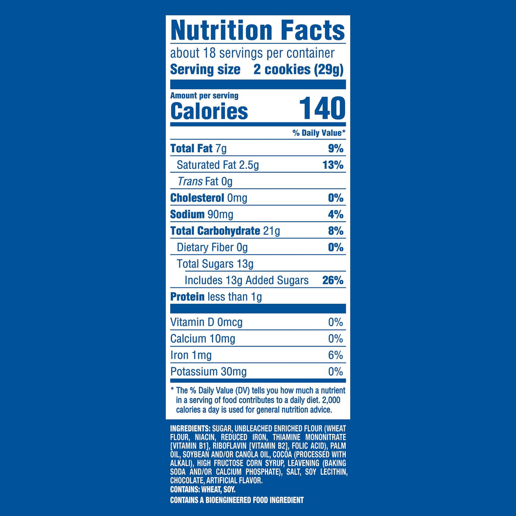 OREO Double Stuf Chocolate Sandwich Cookies, Family Size, 18.71 oz