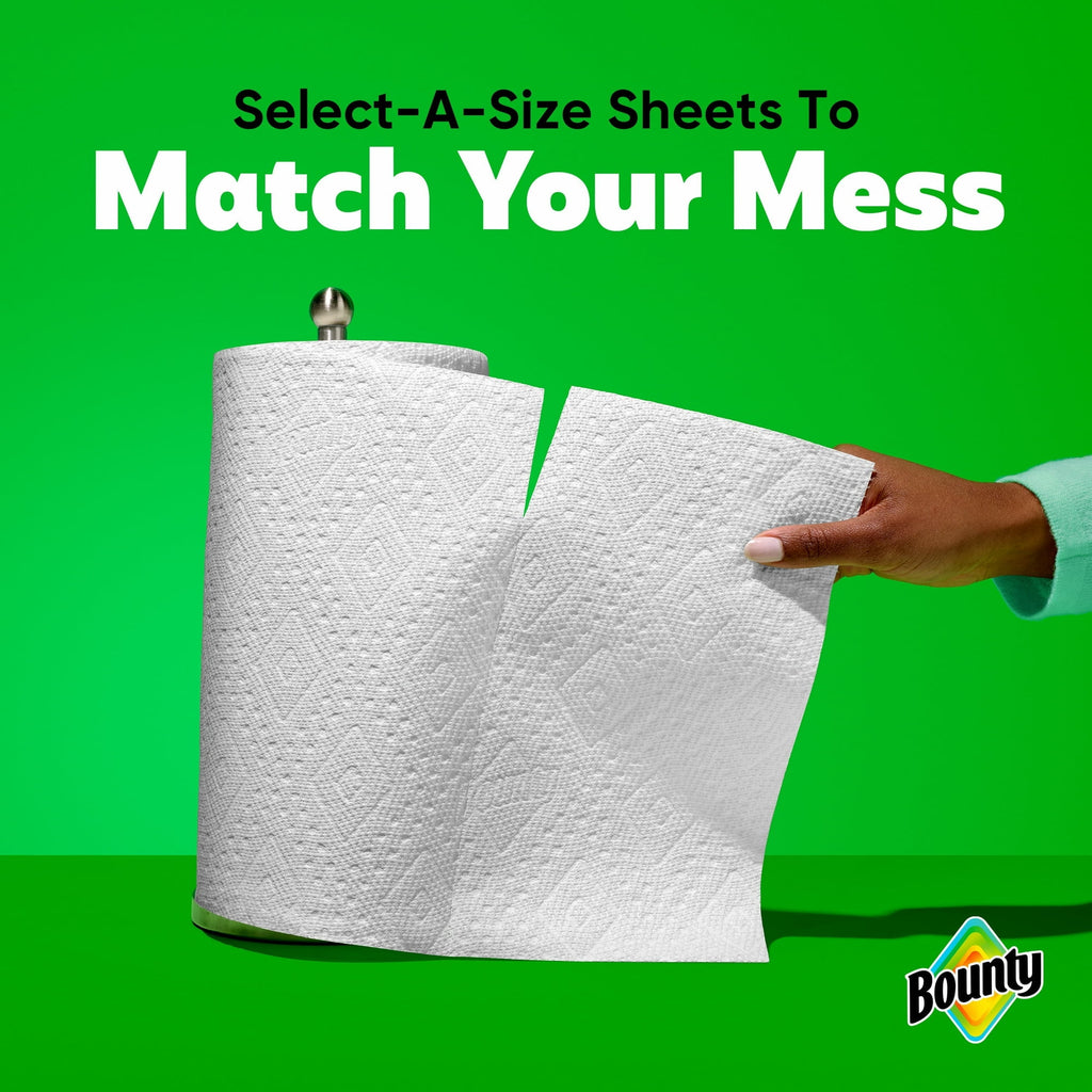 Bounty Paper Towels Select-A-Size Print, 2 Triple Rolls, 123 Sheets Per Roll 4 PACK