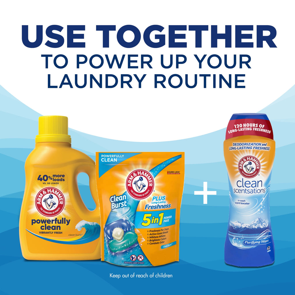 ARM & HAMMER Clean Burst, 105 Loads Liquid Laundry Detergent, 105 fl oz