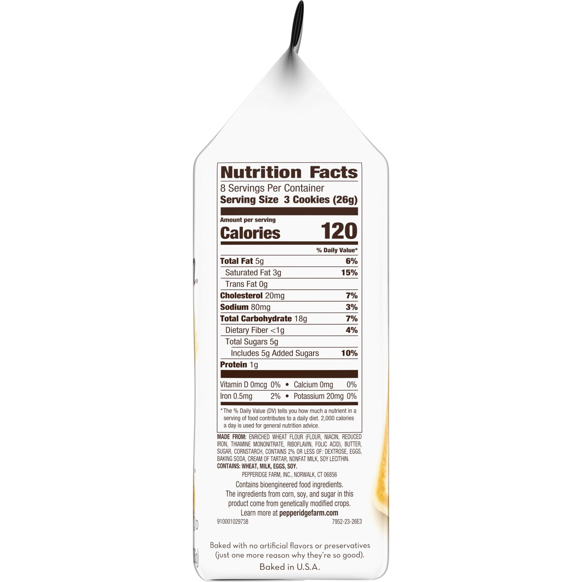 Pepperidge Farm Chessmen Salted Caramel Cookies, 7.25 oz Bag