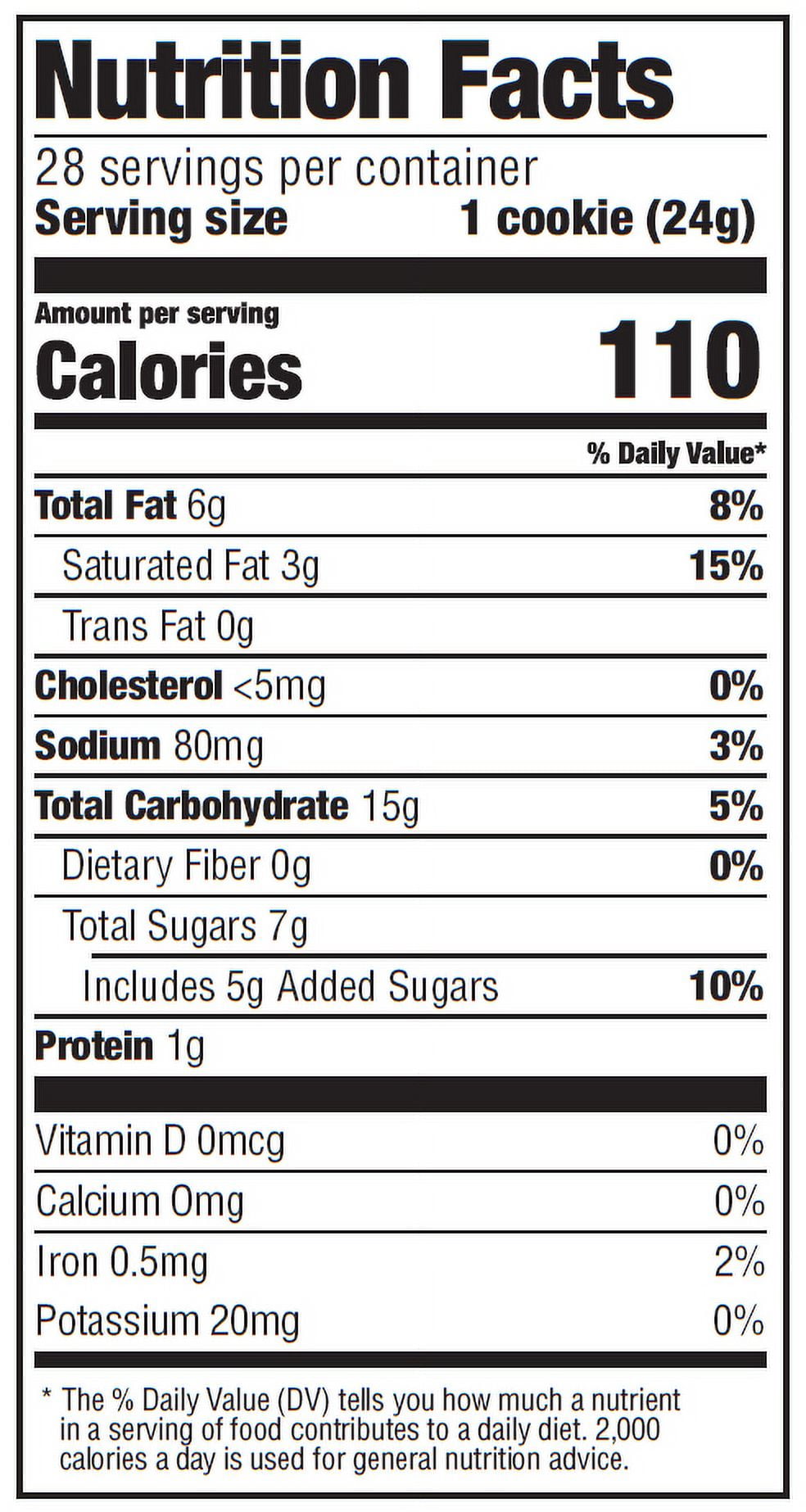 Little Dutch Boy Bakery Semi-Sweet Baked Soft Chocolate Chip Cookies, Family Size, 28 Count, 24 oz, Ready to Serve
