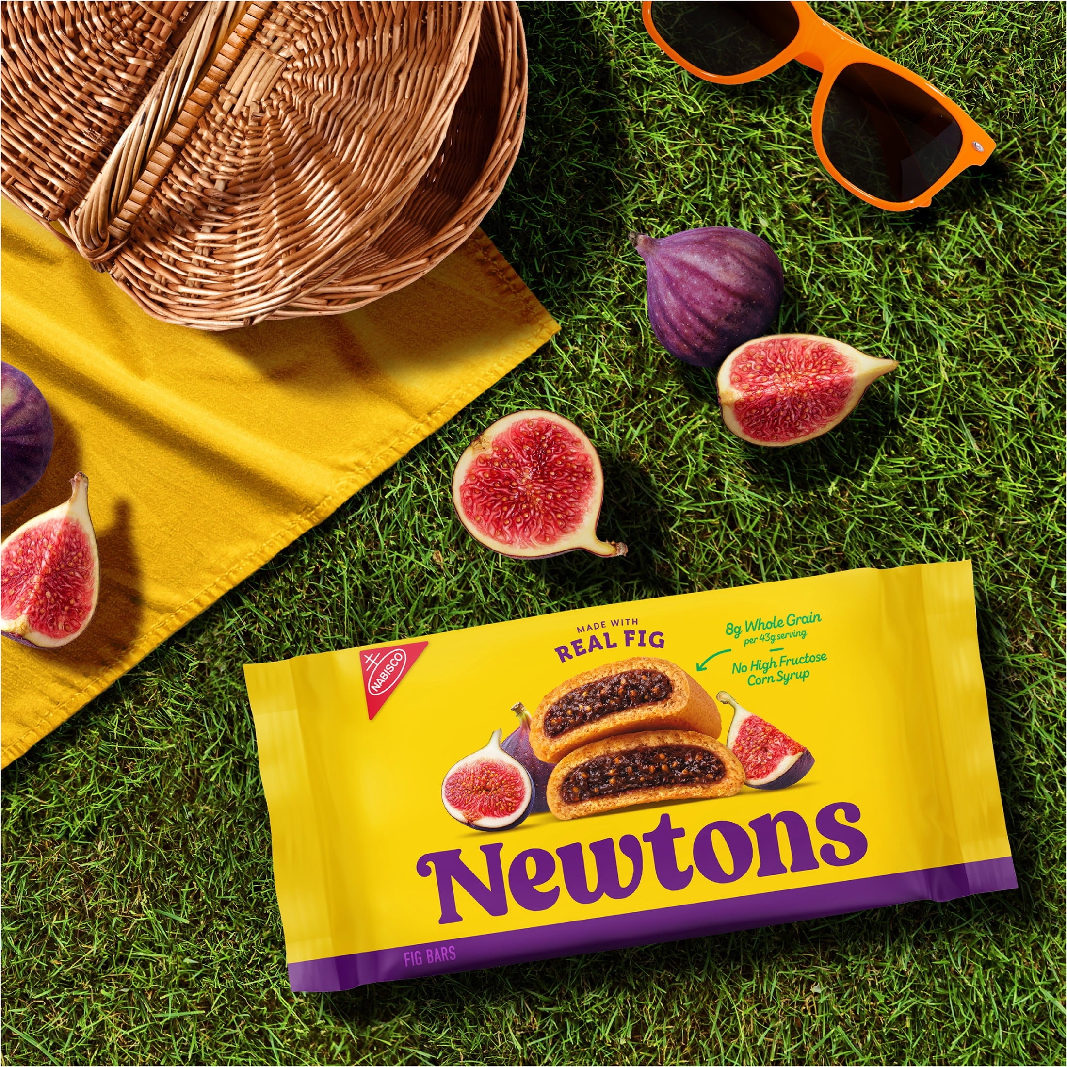 NEWTONS Soft Baked Real Fruit Fig Bars, Fig Cookies, 10 oz