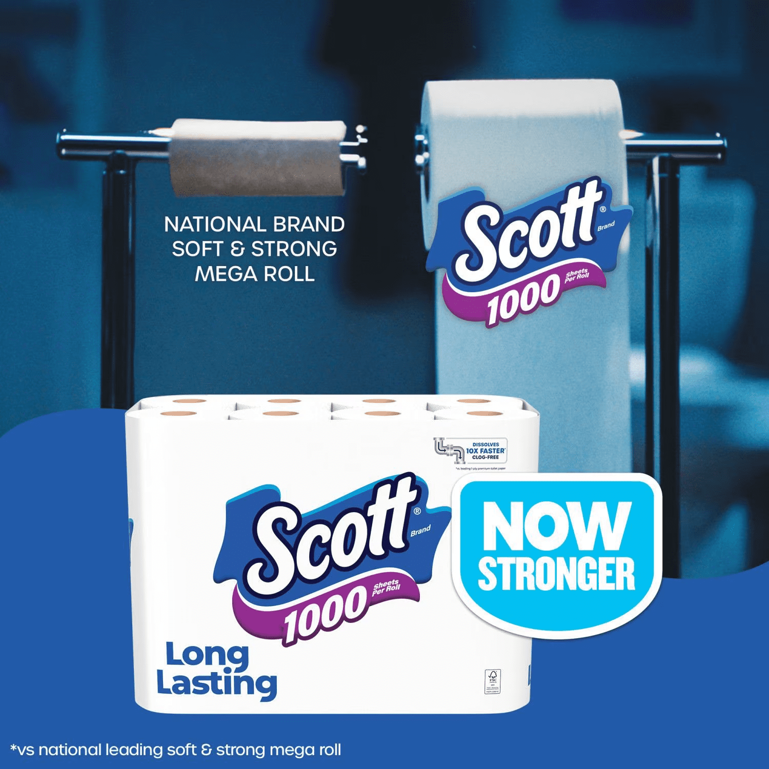 Scott 1000 1-Ply Toilet Paper 45 rolls