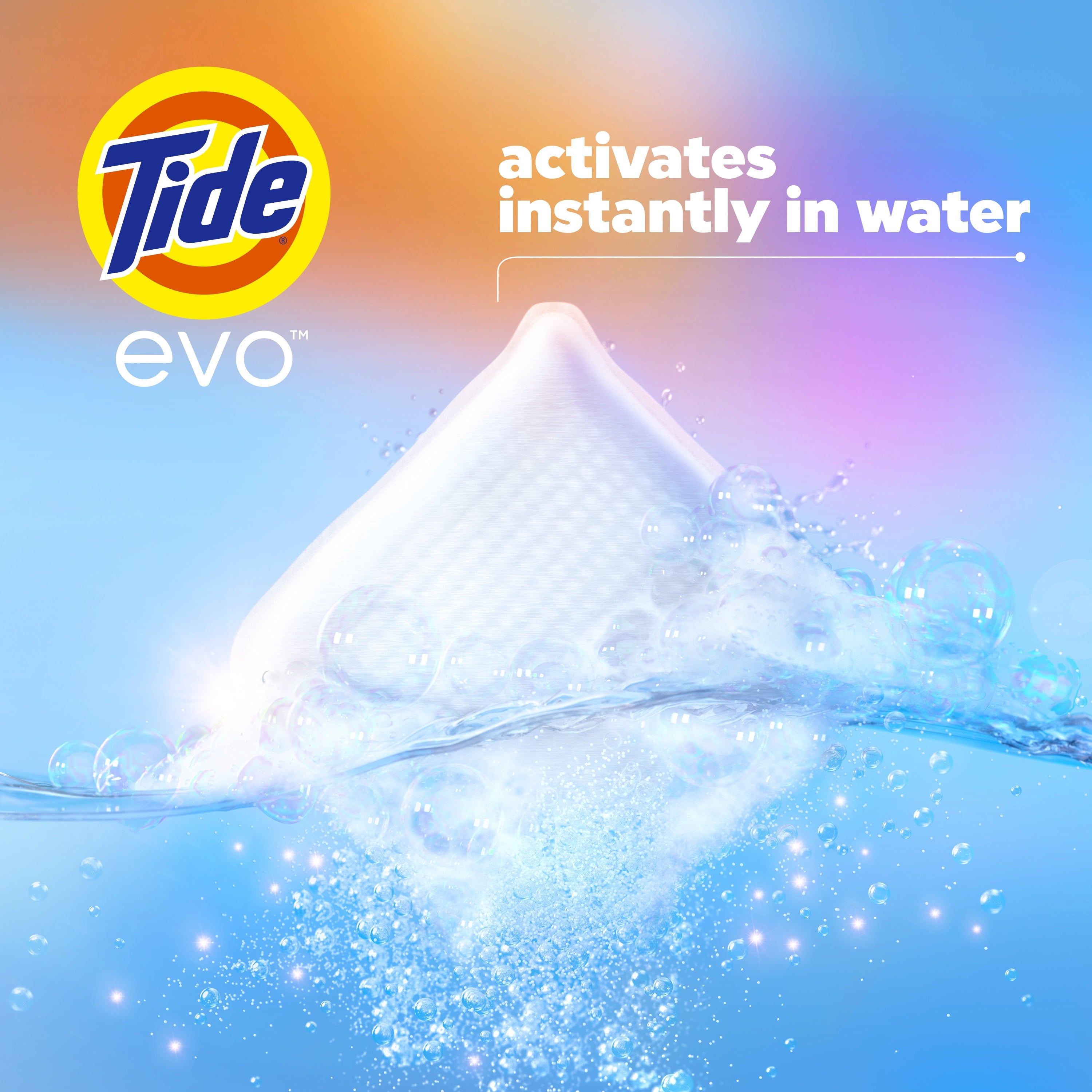 Tide evo Laundry Detergent Tiles, 100% Concentrated, Original Tide Scent, 16 Count