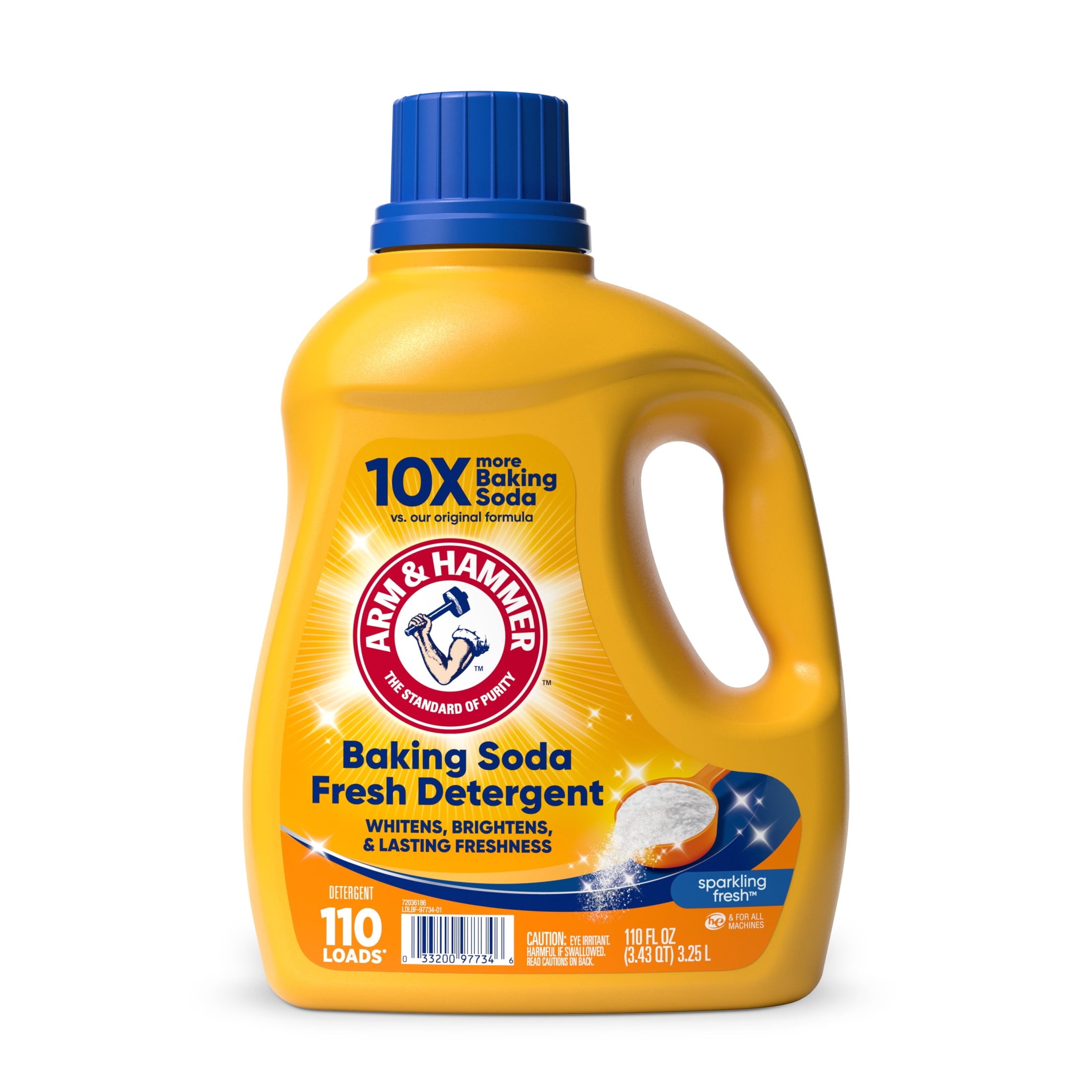 ARM & HAMMER Baking Soda Fresh Liquid Laundry Detergent, 110 Fl Oz 110 Loads
