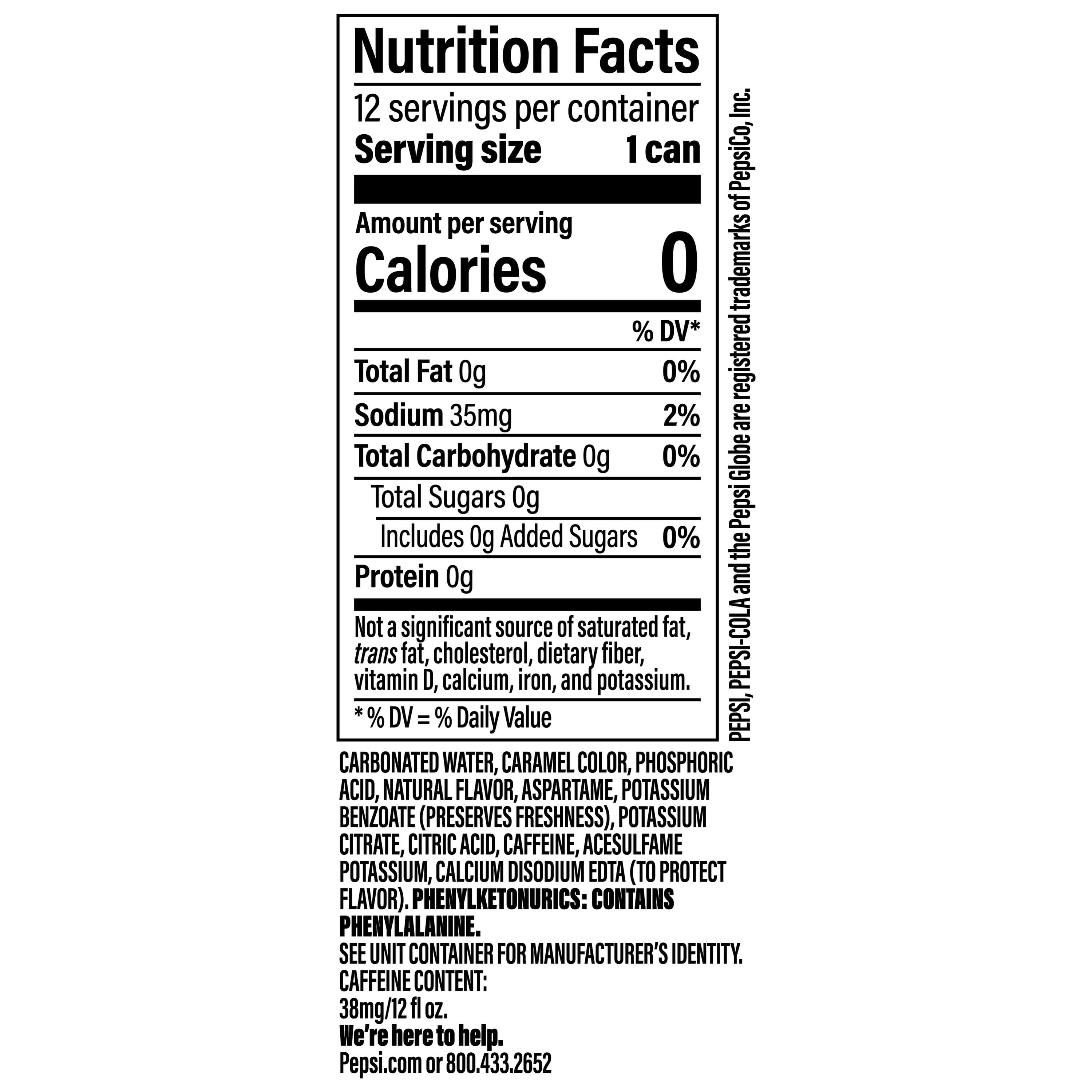 Diet Pepsi Cola Wild Cherry Soda Pop, 12 fl oz, 12 Pack Cans