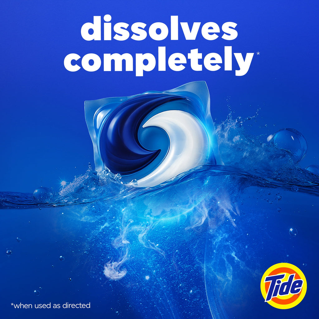 Tide PODS Laundry Detergent Soap Pacs, Ultra OXI, 57 Count