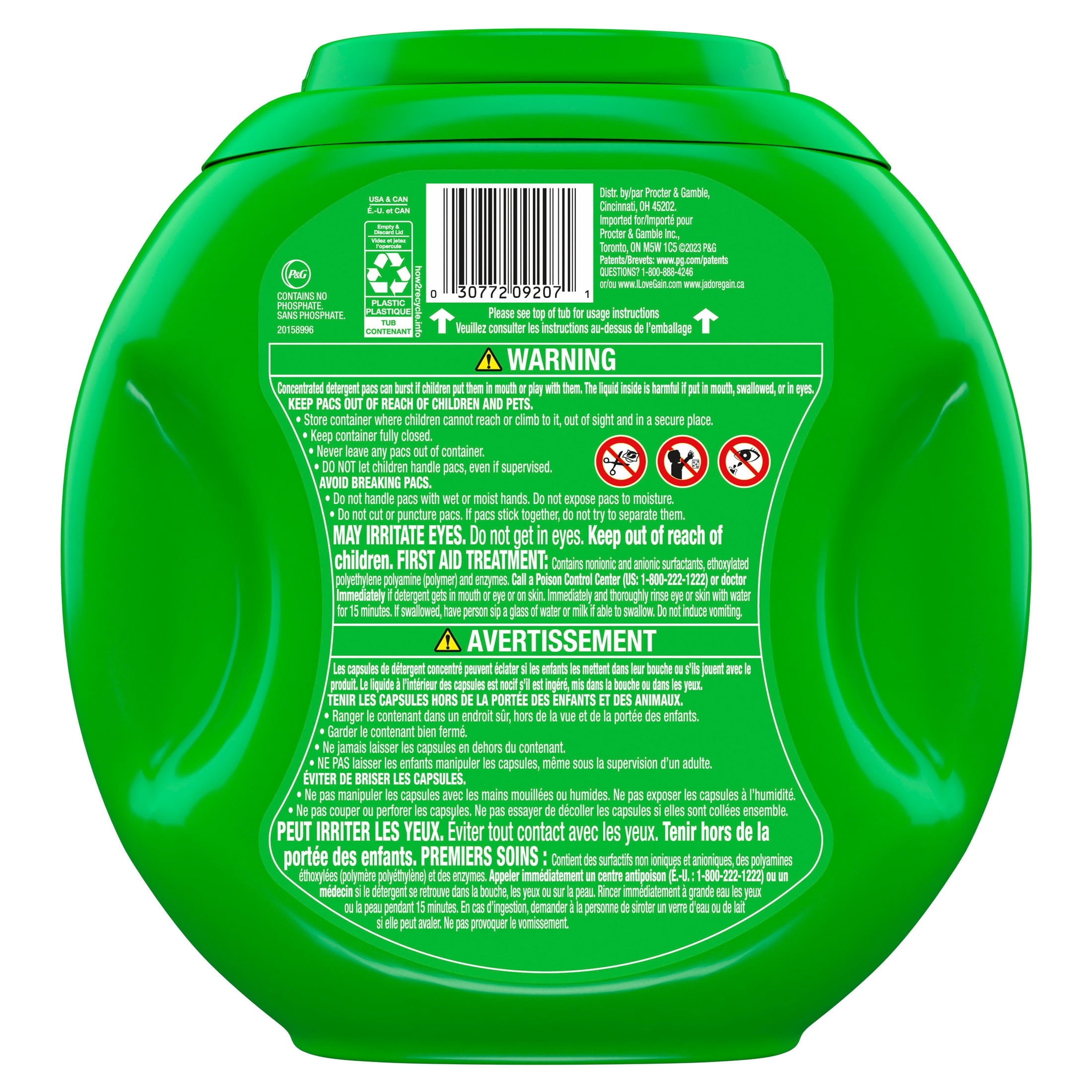 Gain Flings Laundry Detergent Soap Pacs, 3-in-1 Oxi Boost and Febreze, Original Scent, 76 Count