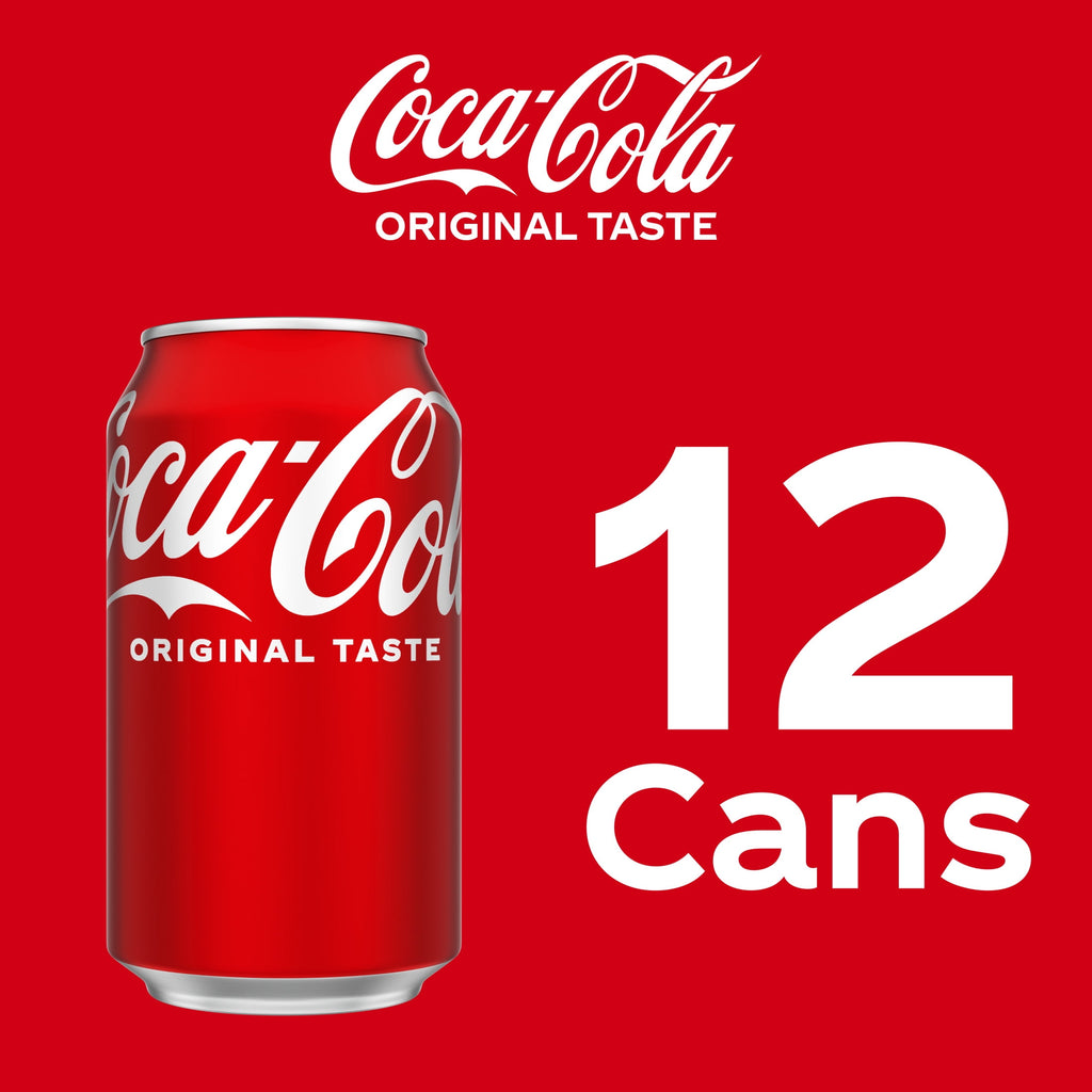 Coca-Cola Soda Pop Fridge Pack Cans, 12 fl oz, 12 Pack