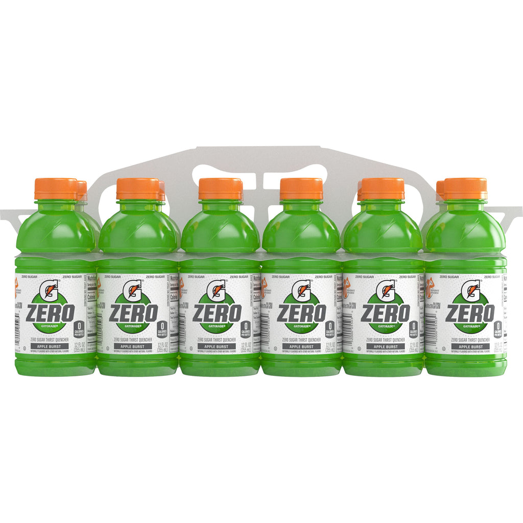 Gatorade Zero Sugar Thirst Quencher Lemon Lime Sports Drinks, 12 fl oz, 12 Count Bottles