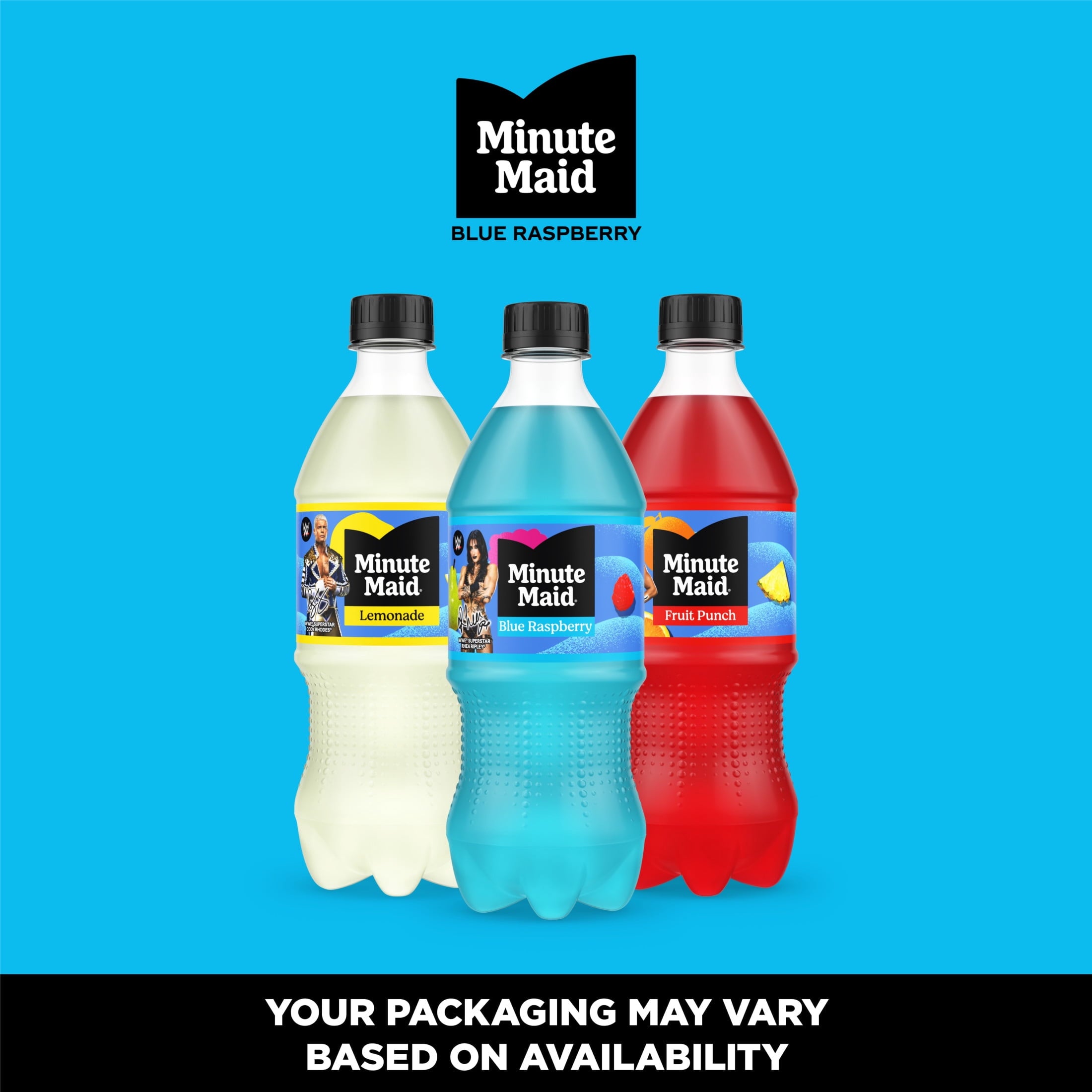 Minute Maid Blue Raspberry Juice Drink Bottle, 20 fl oz