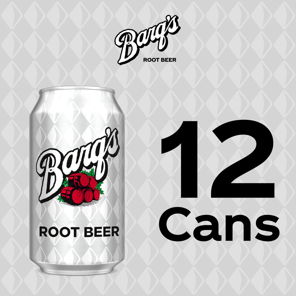 Barq's Root Beer Soda Pop Fridge Pack Cans, 12 fl oz, 12 Pack