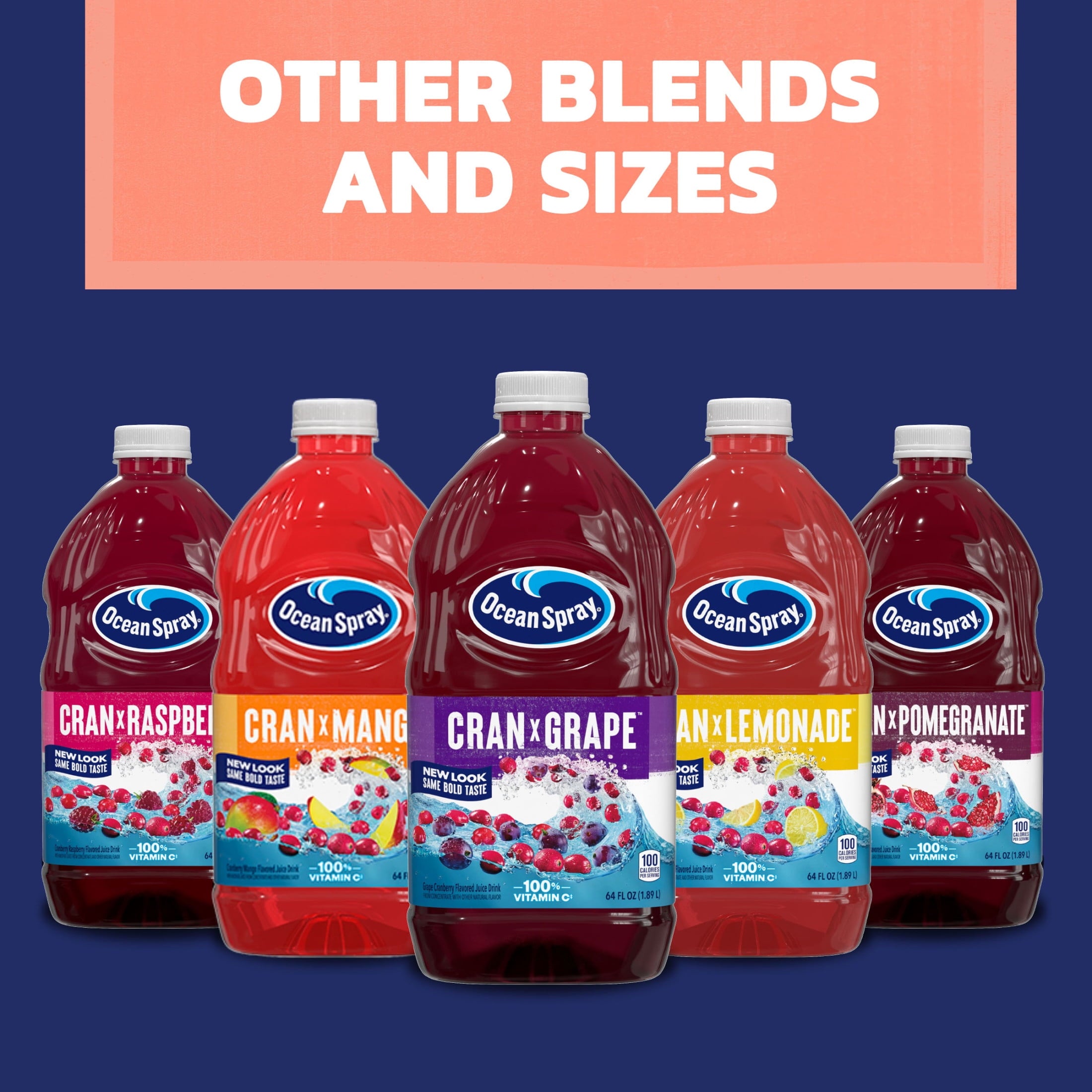 Ocean Spray® White Cran-Peach Juice Drink, 64 fl oz Bottle