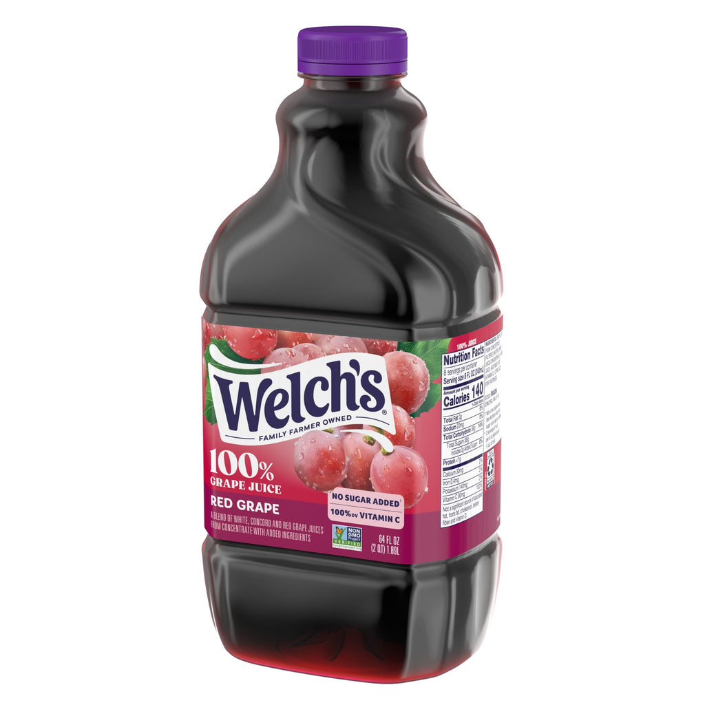 Welch's 100% Juice, Red Grape, 64 fl oz Bottle