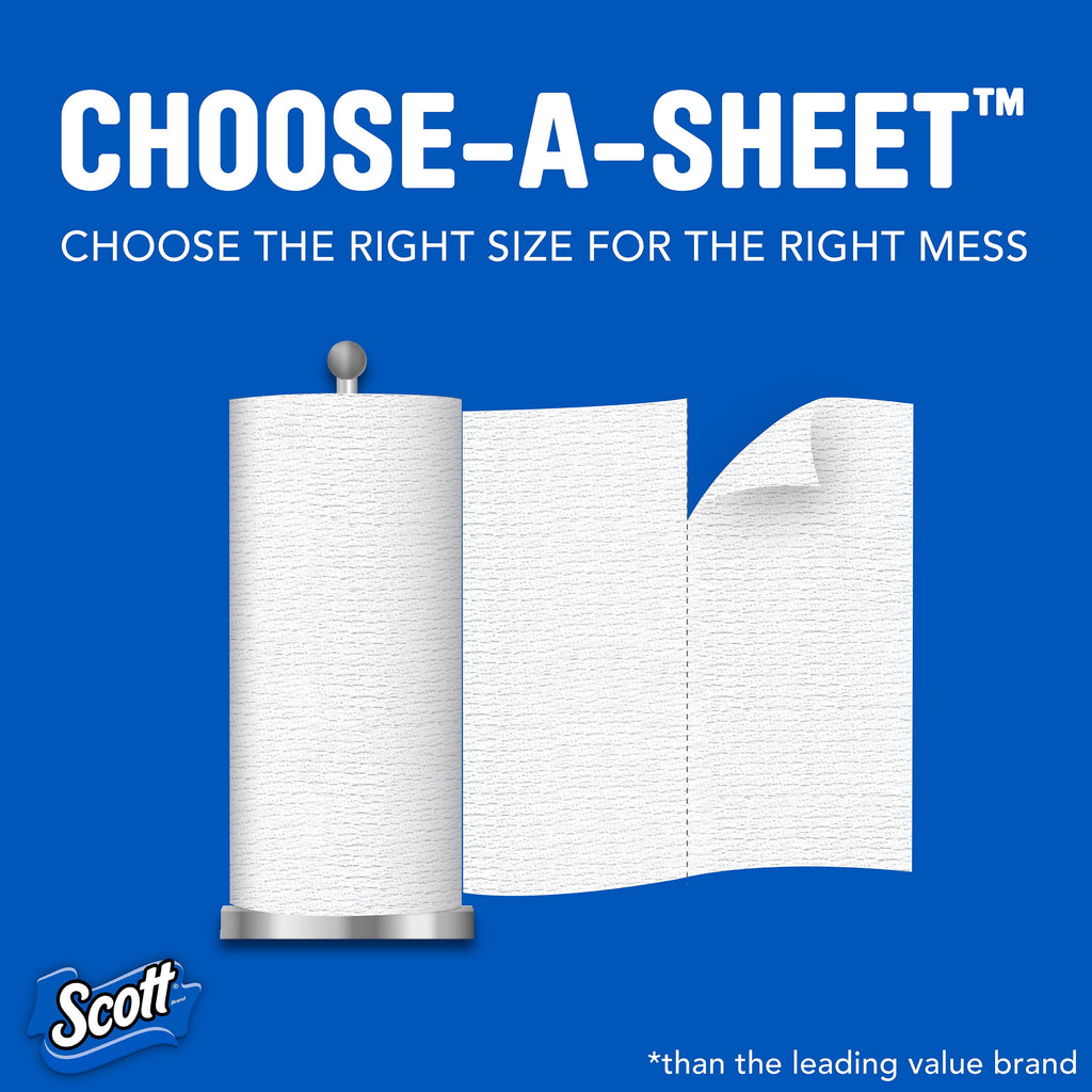 Scott Choose-a-Sheet Paper Towels, 12 Double Rolls