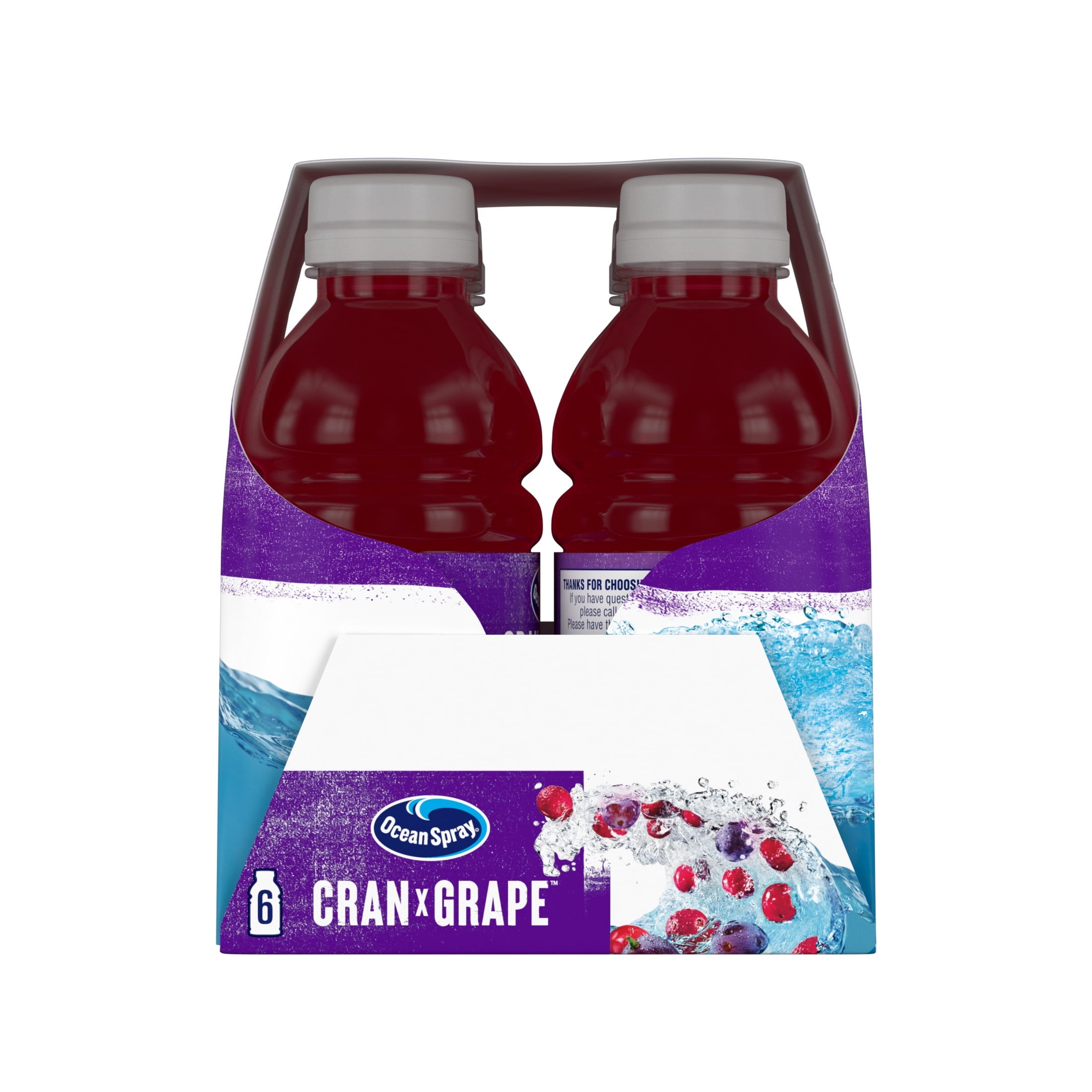 Ocean Spray® Cran-Grape® Cranberry Grape Juice Drinks, 10 fl oz Bottles, 6 Count