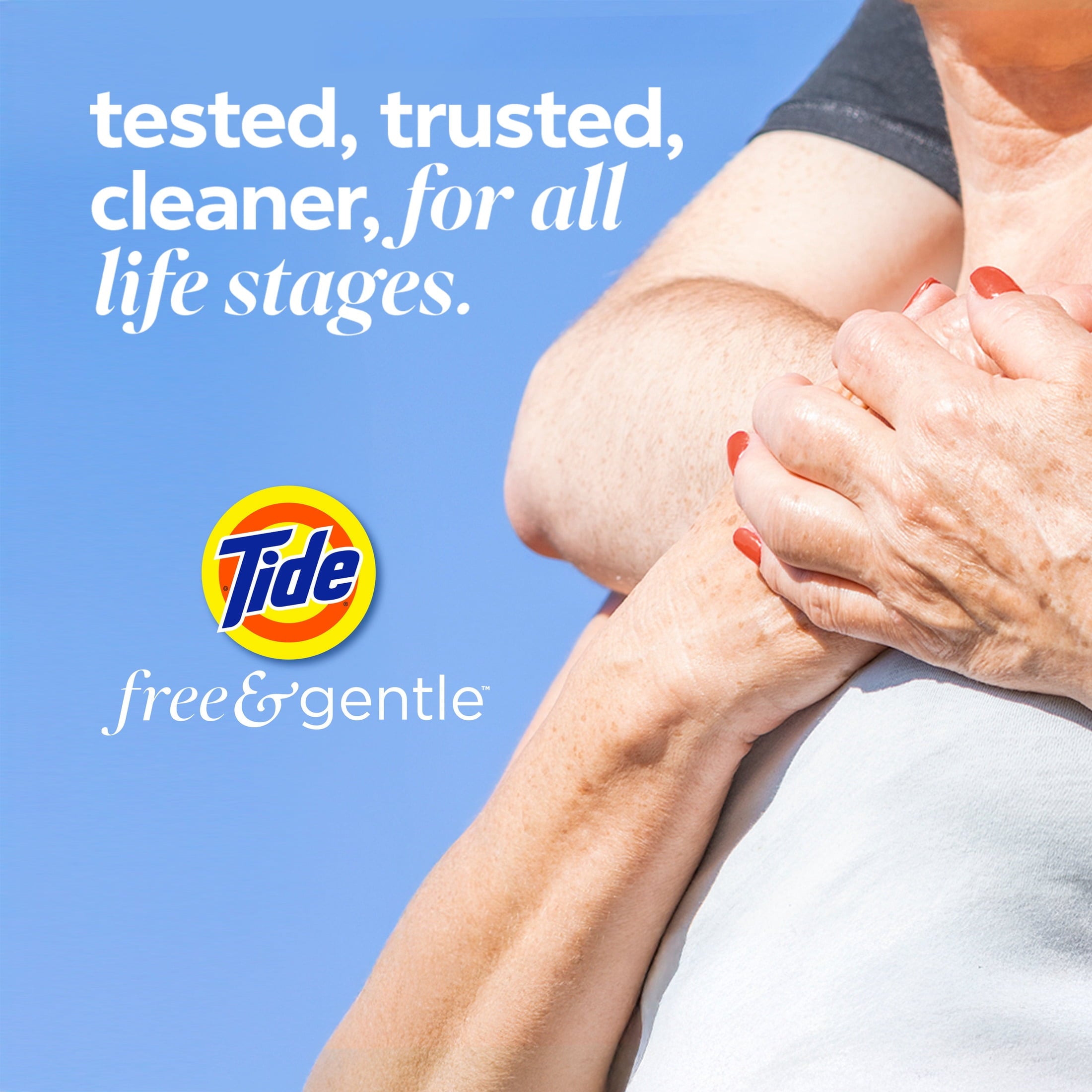 Tide PODS Free & Gentle laundry detergent, 102 ct, Trusted, gentle laundry detergent pods, 100% free of irritating residues: no added dyes and perfumes