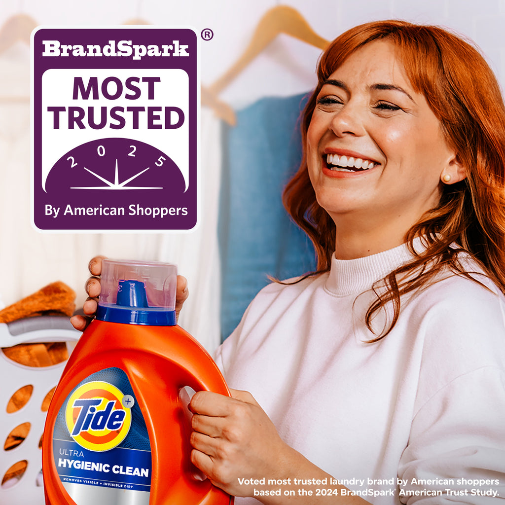 Tide Ultra Hygienic Clean Liquid Laundry Detergent, Original Scent, 84 fl oz, 59 Loads