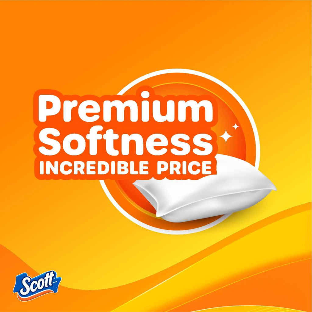 Scott ComfortPlus Toilet Paper with Soft Lavender Scented Tube, 12 Mega Rolls