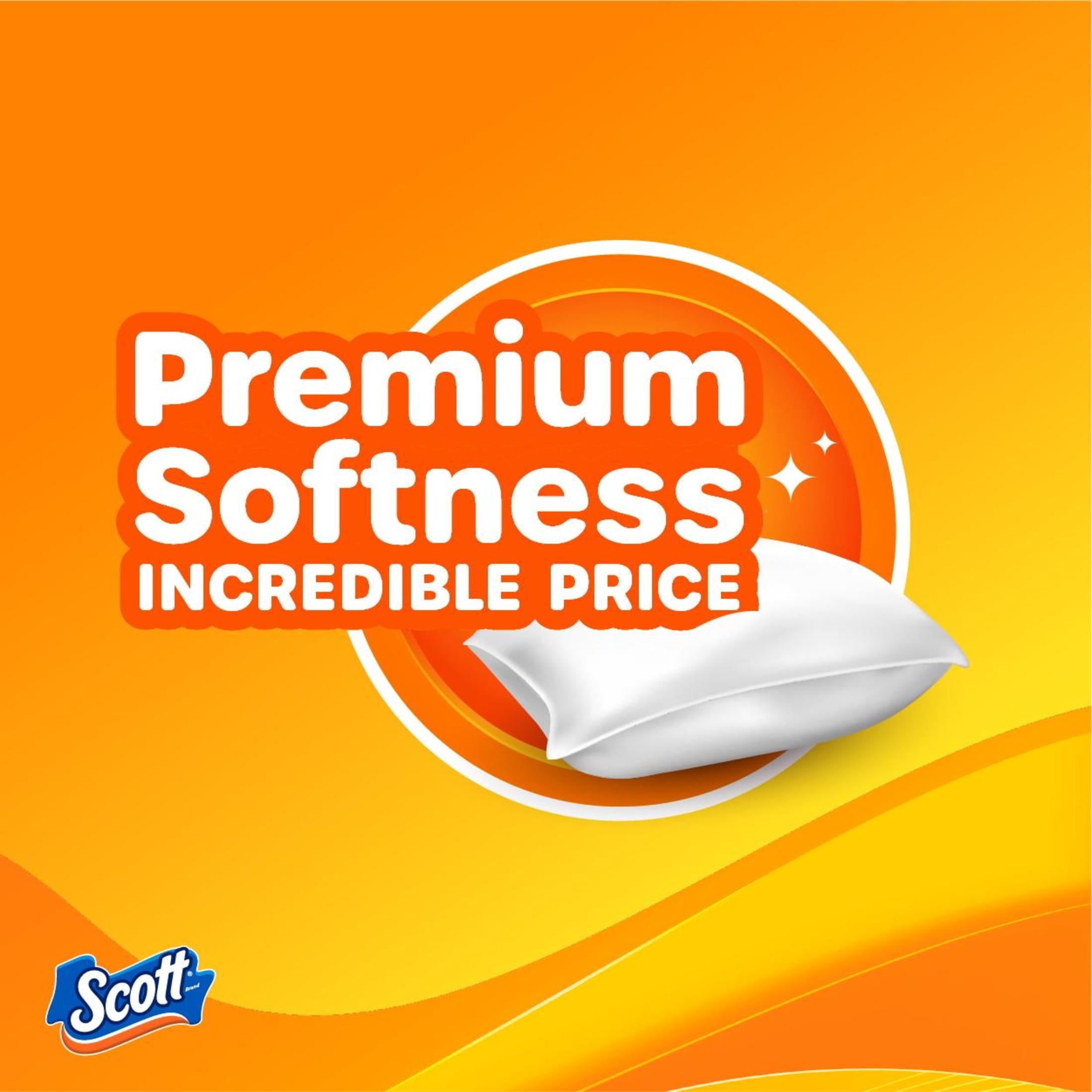 Scott ComfortPlus Toilet Paper with Soft Lavender Scented Tube, 12 Mega Rolls