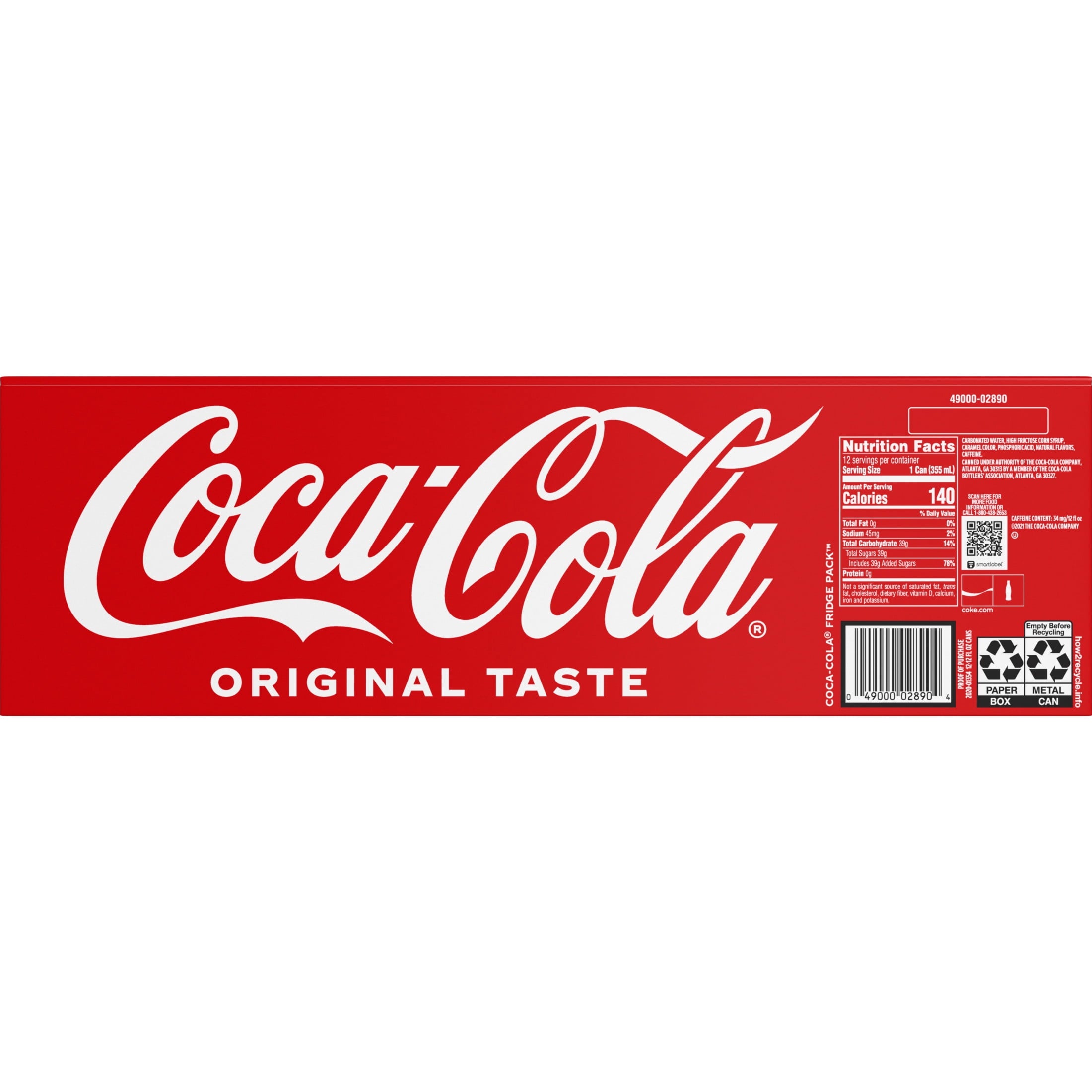 Coca-Cola Soda Pop Fridge Pack Cans, 12 fl oz, 12 Pack