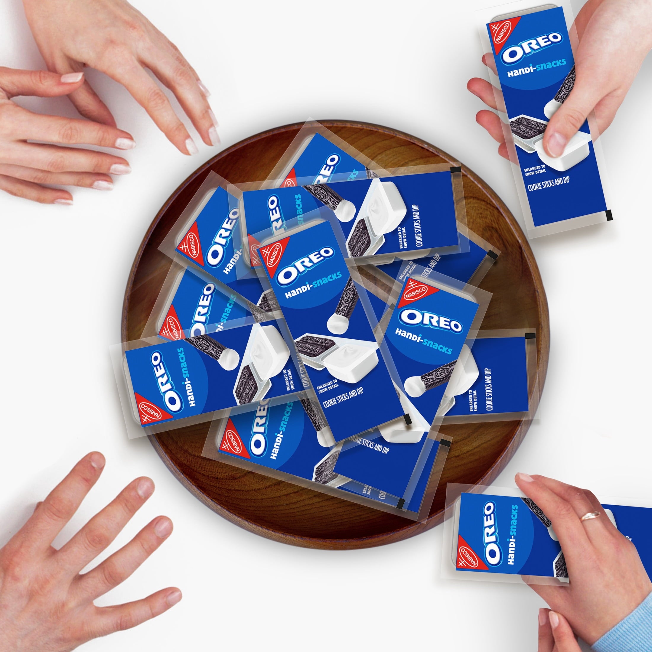 Handi-Snacks OREO Cookie Sticks 'N Creme Dip Snack Packs, 10 Snack Packs