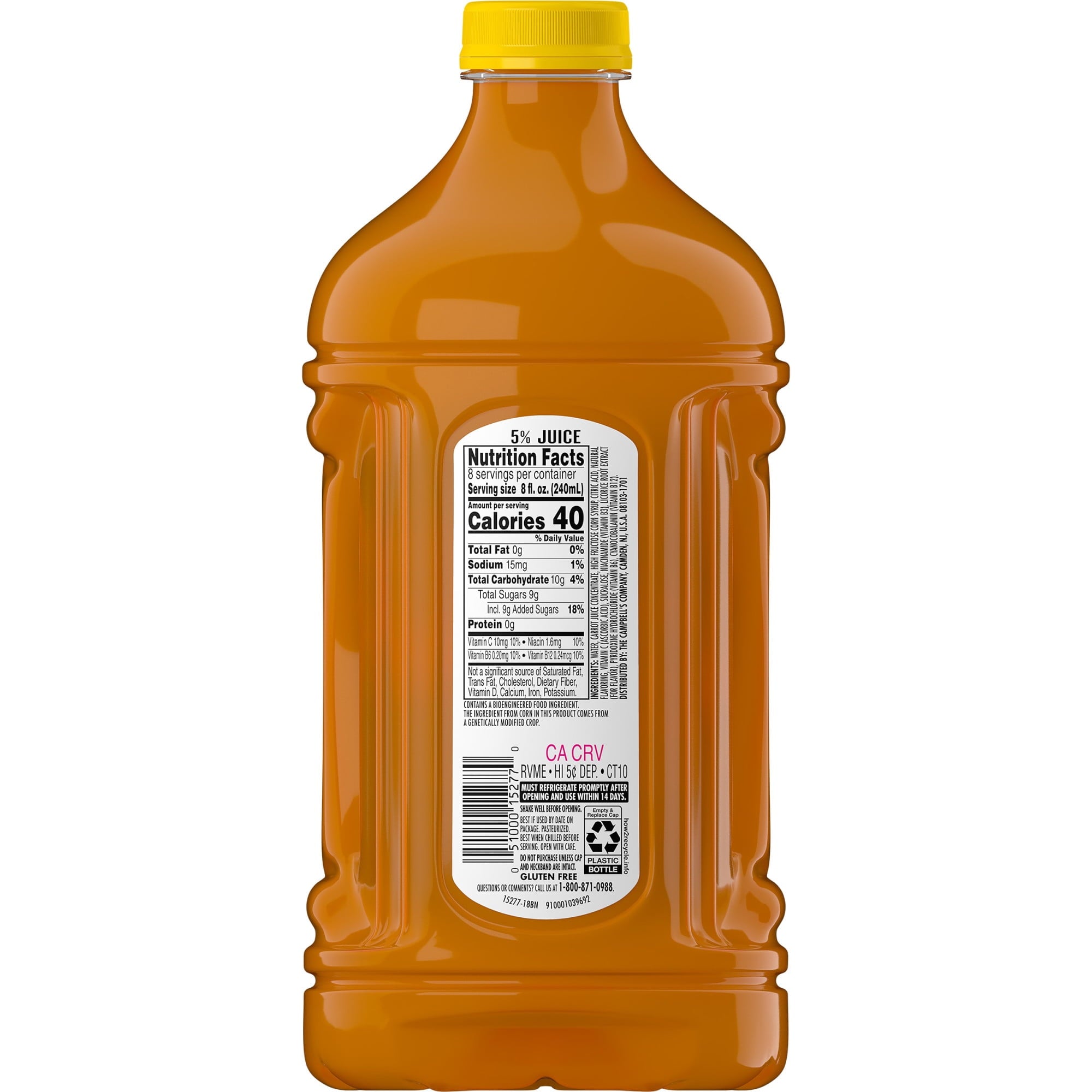 V8 Splash Mango Peach Flavored Beverage, 64 fl oz Bottle