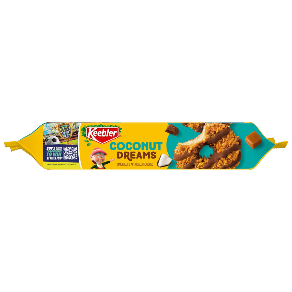 Keebler Coconut Dreams, Coconut and Caramel Cookies Coated in Keebler Fudge, 8.5 oz
