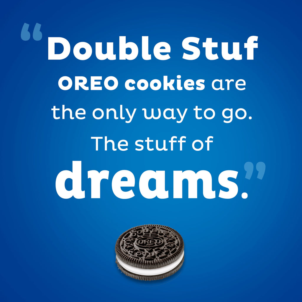 OREO Double Stuf Chocolate Sandwich Cookies, Family Size, 18.71 oz