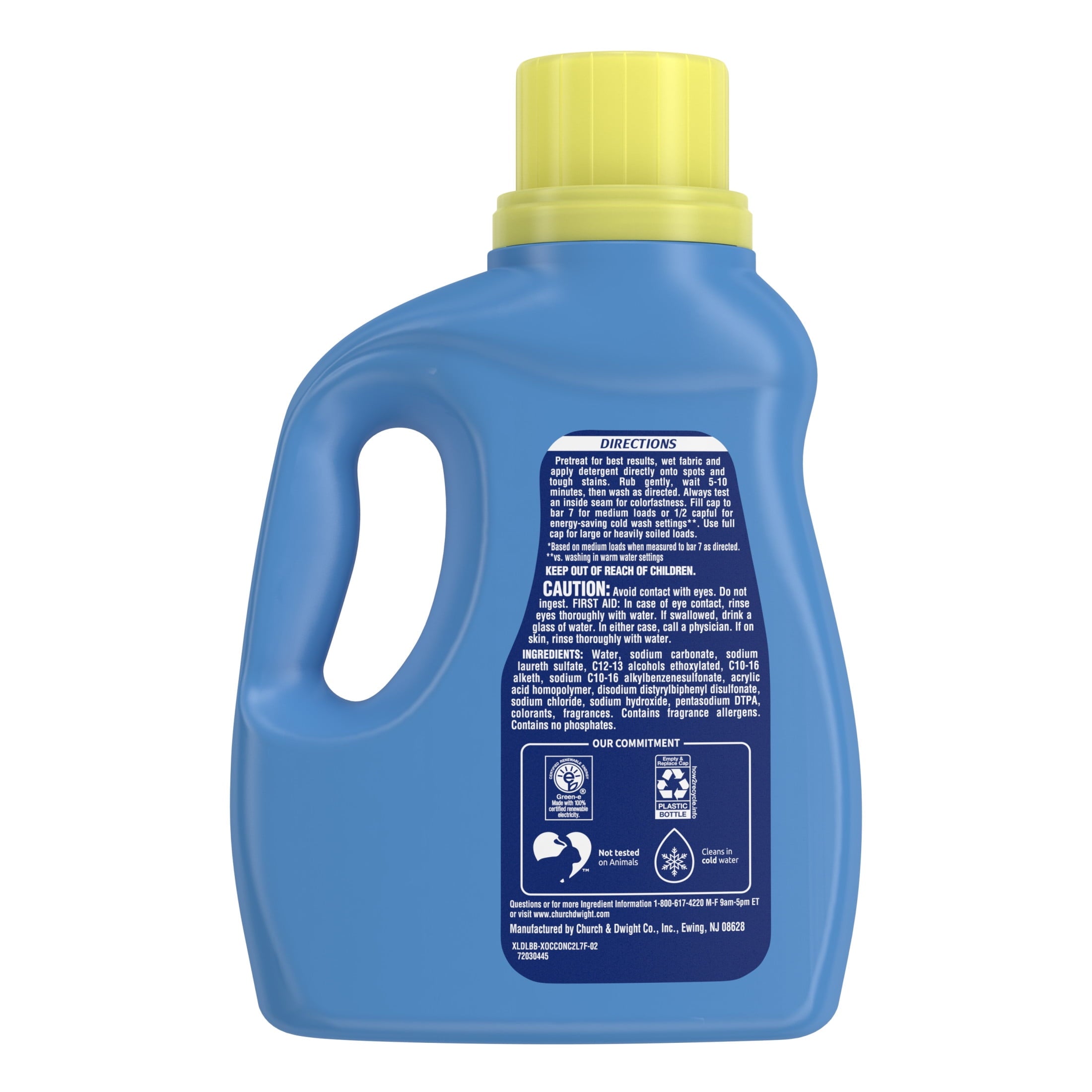 XTRA Plus OxiClean, Crystal Clean, 36 Loads Liquid Laundry Detergent, 56 Fl oz