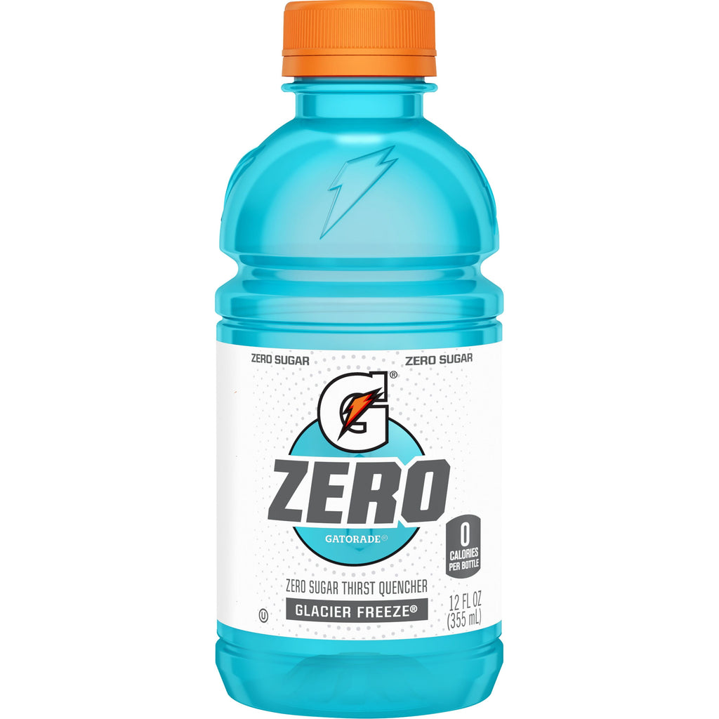 Gatorade Zero Sugar Thirst Quencher Lemon Lime Sports Drinks, 12 fl oz, 12 Count Bottles
