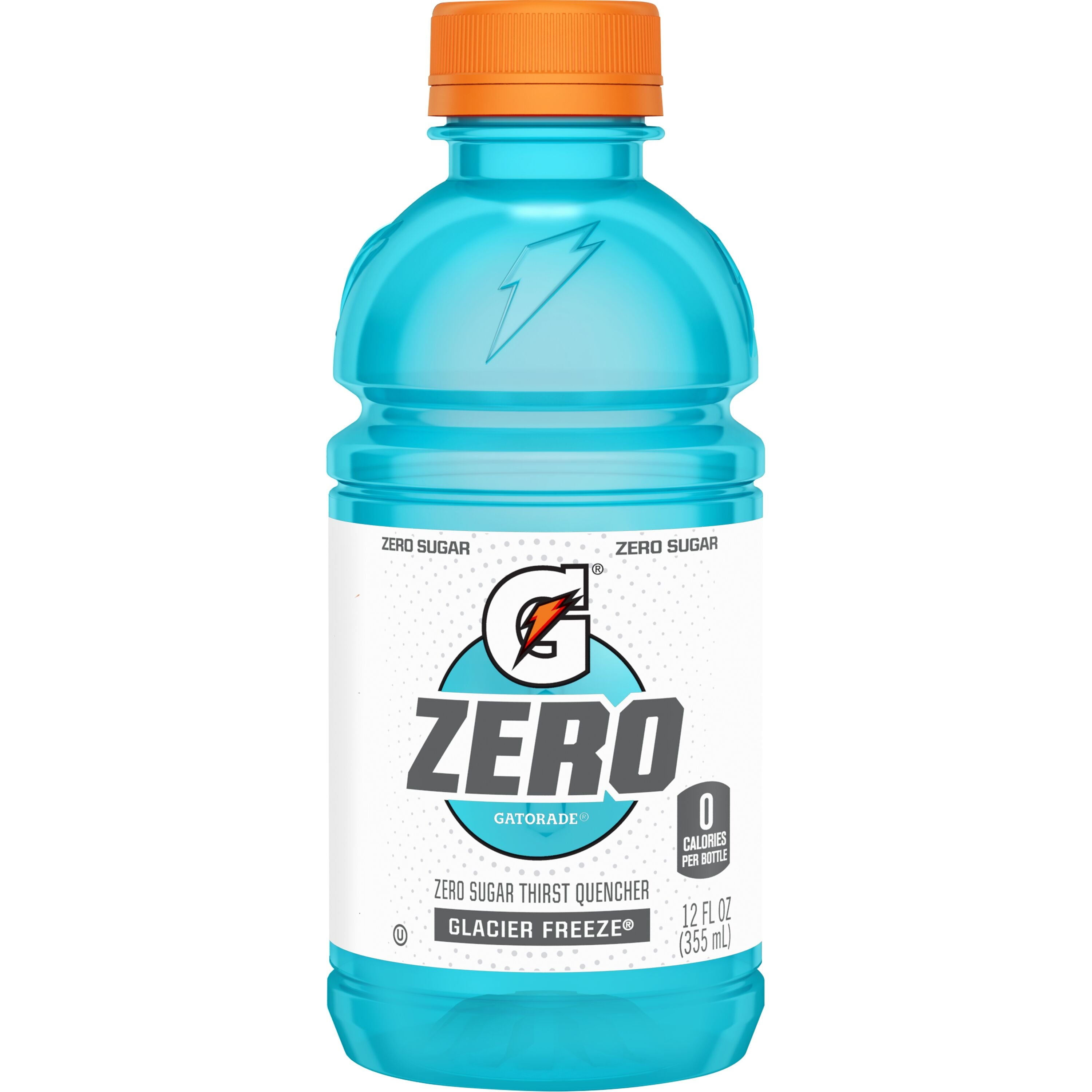 Gatorade Zero Sugar Thirst Quencher Lemon Lime Sports Drinks, 12 fl oz, 12 Count Bottles