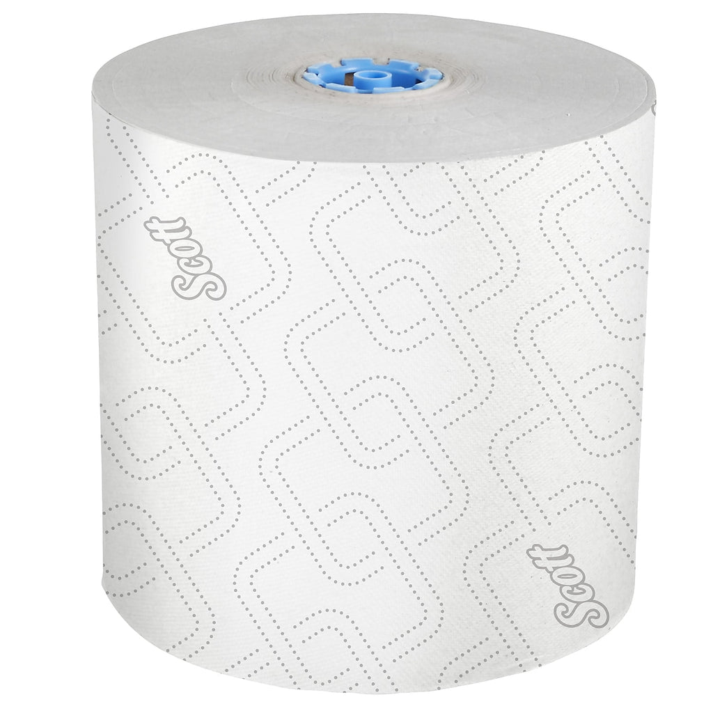 Scott Professional Pro High-Capacity Hard Roll Paper Towels, Bulk (53925), Hardwound, Elevated Design, Absorbency Pockets, for ScottBrand Blue Core Dispensers (6 Rolls at 700' Each, 4,200'/Case)