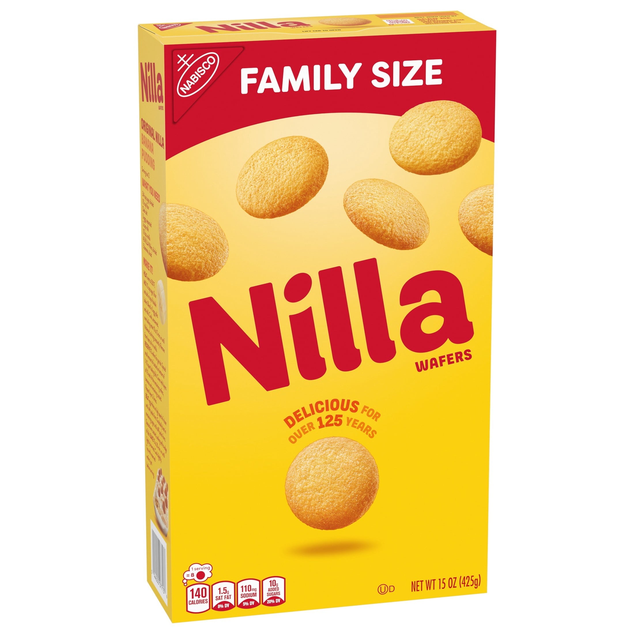 NILLA Wafers Cookies, Vanilla Wafers, Family Size, 15 oz