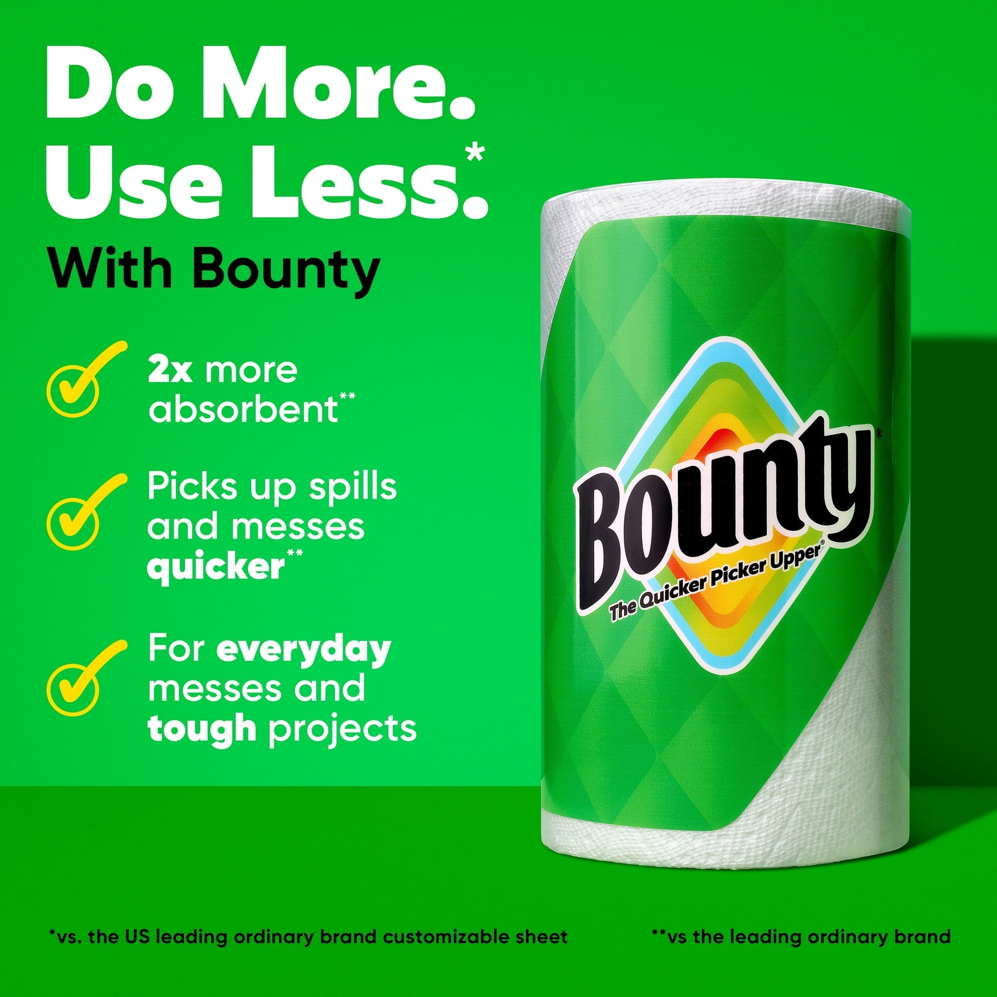 Bounty Paper Towels Select-A-Size White, 4 Triple Rolls, 123 Sheets Per Roll (2 pack)