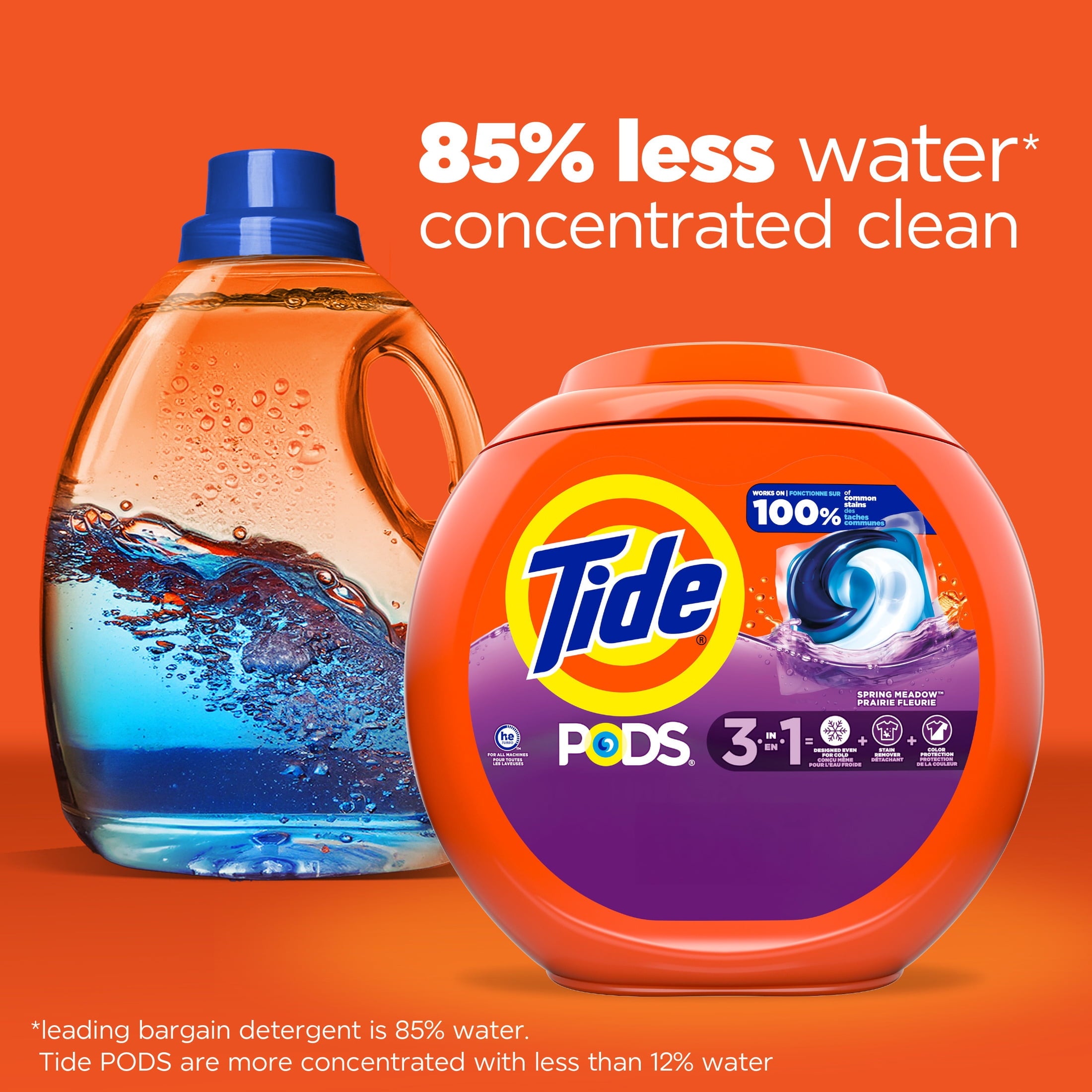 Tide PODS Laundry Detergent Soap Pacs, Spring Meadow Scent, 76 Count